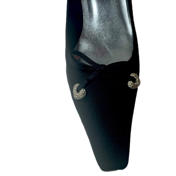 2X STUART WEITZMAN Two Pairs of Shoes: One NAVY + One BLACK, both size 8.5 - Picture 5 of 10